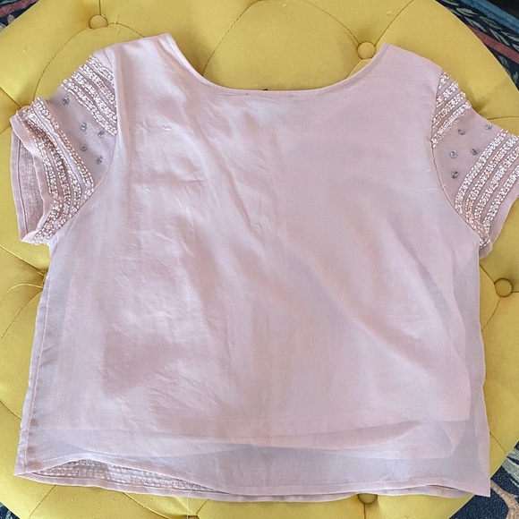 LAST CHANCE! Forever 21 Light Pink Sequin Tee - Picture 5 of 5